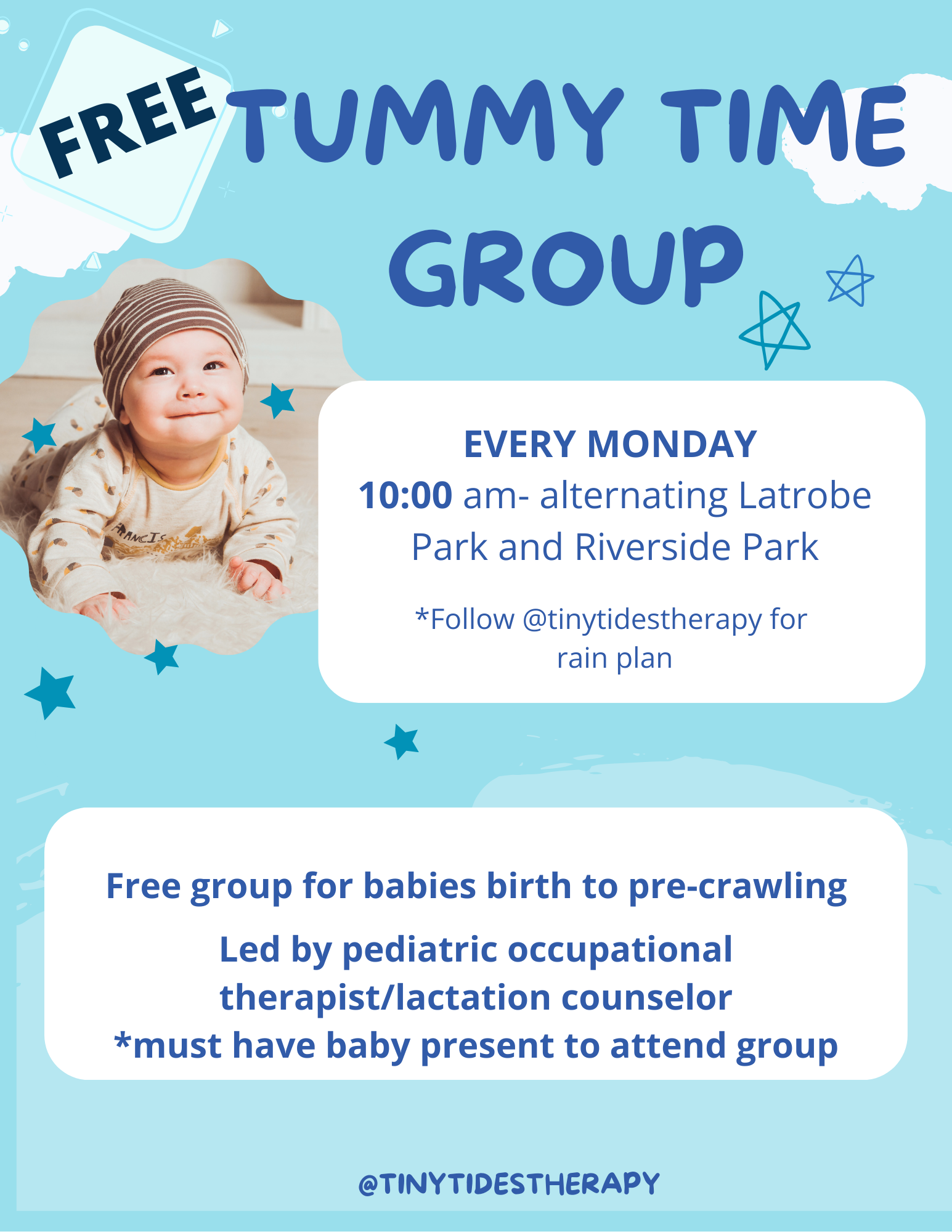 Tummy Time Group, occupational therapy, lactation, infant feeding